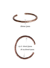 Load image into Gallery viewer, Hammered Copper Bracelet Rustic Viking Handmade Bracelet - Man-Kave