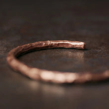 Load image into Gallery viewer, Hammered Copper Bracelet Rustic Viking Handmade Bracelet - Man-Kave
