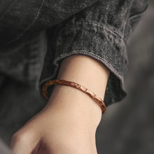 Load image into Gallery viewer, Hammered Copper Bracelet Rustic Viking Handmade Bracelet - Man-Kave