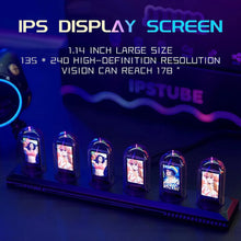 Load image into Gallery viewer, USB Powered RGB Vintage Nixie Tube Clock with IPS Colour Screen - Man-Kave