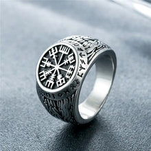 Load image into Gallery viewer, Vintage Viking Rune Signet Rings for Men - Man-Kave