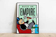 Load image into Gallery viewer, Monopoly Millionaire Hustle - Motivational Quotes Wall Art - Man-Kave