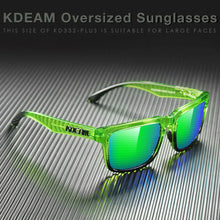 Load image into Gallery viewer, KDEAM Square Oversized Men's Polarized Sunglasses New for 2025 - Man-Kave