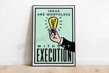 Load image into Gallery viewer, Monopoly Millionaire Hustle - Motivational Quotes Wall Art - Man-Kave