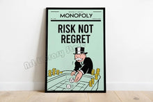 Load image into Gallery viewer, Monopoly Millionaire Hustle - Motivational Quotes Wall Art - Man-Kave
