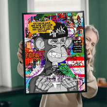 Load image into Gallery viewer, Bored Ape Poster Graffiti Style Street Art Canvas Posters - Man-Kave