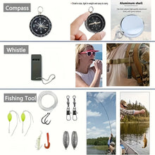 Load image into Gallery viewer, Survival / First Aid Kit with 57 tools | Easy Grab Bag for Survival - Man-Kave