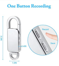 Load image into Gallery viewer, 128GB Keychain Sound Activated Secret Voice Recorder - Man-Kave