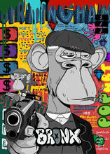 Load image into Gallery viewer, Bored Ape Poster Graffiti Style Street Art Canvas Posters - Man-Kave