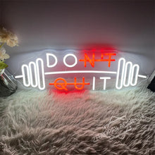 Load image into Gallery viewer, LED DO IT / DONT QUIT Neon Light Sign - Home Gym - Man-Kave