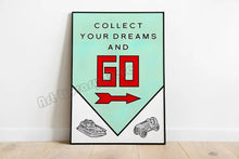 Load image into Gallery viewer, Monopoly Millionaire Hustle - Motivational Quotes Wall Art - Man-Kave
