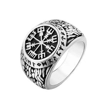 Load image into Gallery viewer, Vintage Viking Rune Signet Rings for Men - Man-Kave