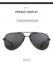 Load image into Gallery viewer, KDEAM Pilot Sunglasses - Aluminum Magnesium Frame - Man-Kave