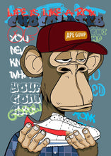 Load image into Gallery viewer, Bored Ape Poster Graffiti Style Street Art Canvas Posters - Man-Kave