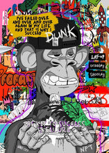 Load image into Gallery viewer, Bored Ape Poster Graffiti Style Street Art Canvas Posters - Man-Kave