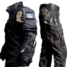 Load image into Gallery viewer, Outdoor Tactical Set- Men's Wear-resistant Sweatshirt+Multi-pocket Cargo Pants - Man-Kave