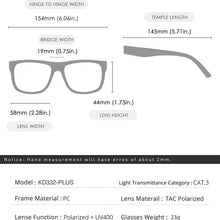 Load image into Gallery viewer, KDEAM Square Oversized Men's Polarized Sunglasses New for 2025 - Man-Kave