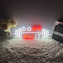 Load image into Gallery viewer, LED DO IT / DONT QUIT Neon Light Sign - Home Gym - Man-Kave