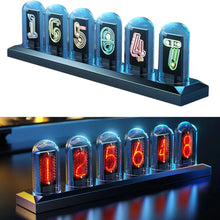 Load image into Gallery viewer, USB Powered RGB Vintage Nixie Tube Clock with IPS Colour Screen - Man-Kave