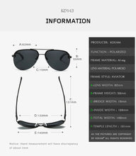 Load image into Gallery viewer, KDEAM Pilot Sunglasses - Aluminum Magnesium Frame - Man-Kave