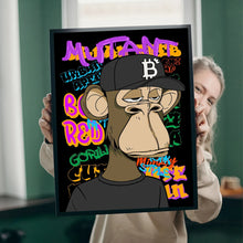 Load image into Gallery viewer, Bored Ape Poster Graffiti Style Street Art Canvas Posters - Man-Kave