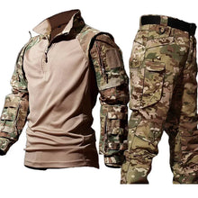 Load image into Gallery viewer, Outdoor Tactical Set- Men's Wear-resistant Sweatshirt+Multi-pocket Cargo Pants - Man-Kave