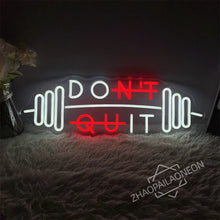 Load image into Gallery viewer, LED DO IT / DONT QUIT Neon Light Sign - Home Gym - Man-Kave