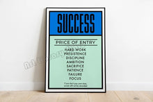 Load image into Gallery viewer, Monopoly Millionaire Hustle - Motivational Quotes Wall Art - Man-Kave