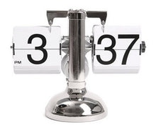 Load image into Gallery viewer, Retro Flip Over Clock - Desktop Stainless Steel Flip Clock - Man-Kave