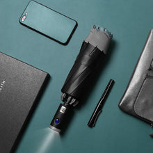 Load image into Gallery viewer, Mens Automatic Umbrella with Torch & Reflectors - ManKave Gifts & Accessories