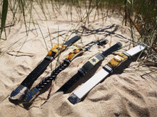 Load image into Gallery viewer, Mens Amber Star & Leather Bracelet - Mens Fashion Gift - Man-Kave