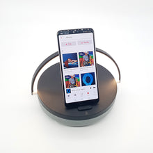 Load image into Gallery viewer, LED BEDSIDE LAMP - Bluetooth Speaker + Wireless Charger - - Man-Kave