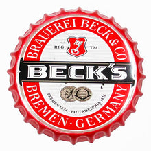 Load image into Gallery viewer, Beer Bottle Cap Decoration Signs - Man-Kave