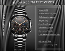 Load image into Gallery viewer, 2020 Mens Watch - LIGE Fashion Sport Quartz Watches - ManKave Gifts & Accessories