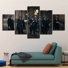 Load image into Gallery viewer, 5 Panel Peaky Blinders Canvas Wall Art - Man-Kave