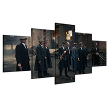 Load image into Gallery viewer, 5 Panel Peaky Blinders Canvas Wall Art - Man-Kave