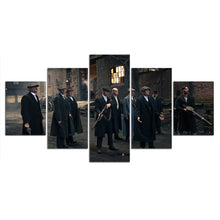 Load image into Gallery viewer, 5 Panel Peaky Blinders Canvas Wall Art - Man-Kave