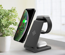 Load image into Gallery viewer, 3 in1 Wireless Charger For iPhone 11/Xs AirPods Apple Watch - ManKave Gifts & Accessories