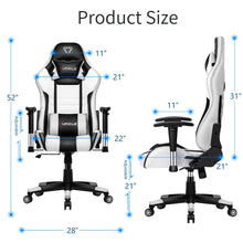 Load image into Gallery viewer, Gaming Chair - White with ultra soft leather - ManKave Gifts & Accessories