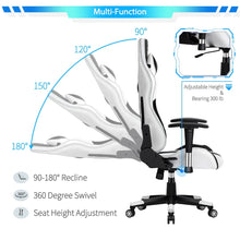 Load image into Gallery viewer, Gaming Chair - White with ultra soft leather - ManKave Gifts & Accessories