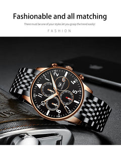 Business Quartz Watch - Mens Luxury Style - ManKave Gifts & Accessories