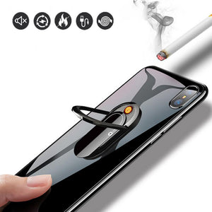 USB Cigarette Lighter | Mobile Phone Holder Ring - Man-Kave
