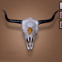 Load image into Gallery viewer, Vintage Cow Head Skull - Wall Mount Ornament - ManKave Gifts & Accessories
