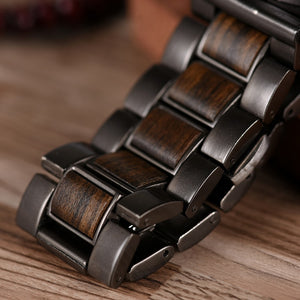 Mens Wood Luxury Watch -  Stylish in Wooden Gift Box - ManKave Gifts & Accessories