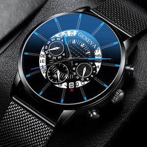 Men's Watch Stainless Steel Calendar Quartz Wristwatch - ManKave Gifts & Accessories