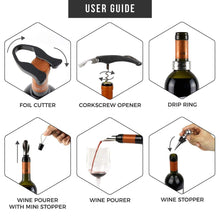 Load image into Gallery viewer, Deluxe Wine Opener Accessories Gift Set - ManKave Gifts & Accessories