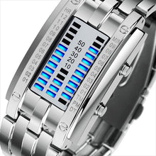 Load image into Gallery viewer, Men's Stainless Steel Modern LED Display Watch - ManKave Gifts & Accessories