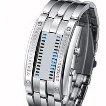 Load image into Gallery viewer, Men's Stainless Steel Modern LED Display Watch - ManKave Gifts & Accessories
