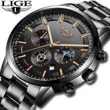 Load image into Gallery viewer, 2020 Mens Watch - LIGE Fashion Sport Quartz Watches - ManKave Gifts & Accessories