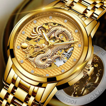 Load image into Gallery viewer, Dragon Skeleton Automatic Mechanical Watch For Men - 3 Colours - ManKave Gifts &amp; Accessories
